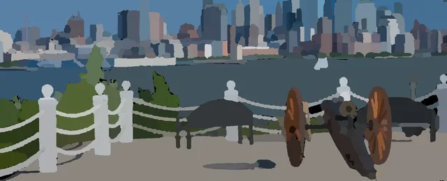 Segment mosaic preview, castle-point-skyline